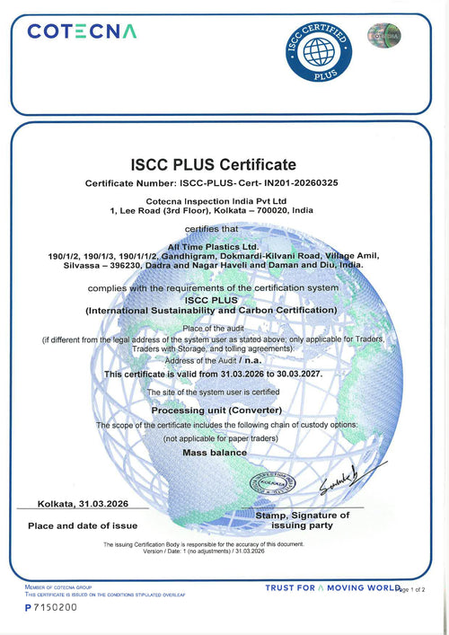 Silvassa ISCC Plus Certificate