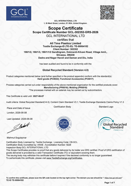 Silvassa GRS Certificate