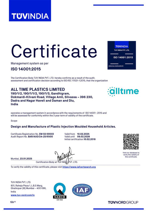 Silvassa ISO 14001 Certificate